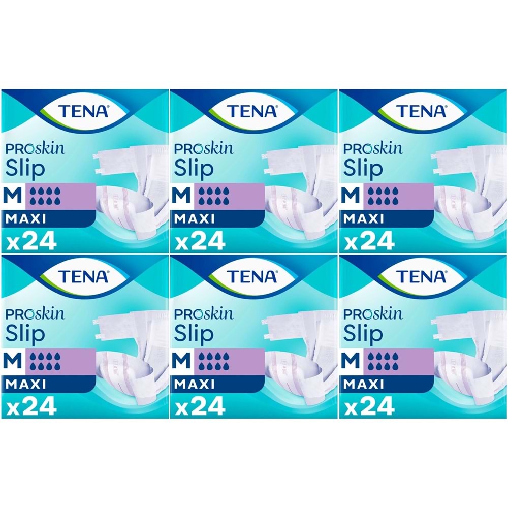 Tena Proskin Slip Maxi Bel Bantlı Yetişkin Bezi M - Orta - Medium 144 Adet
