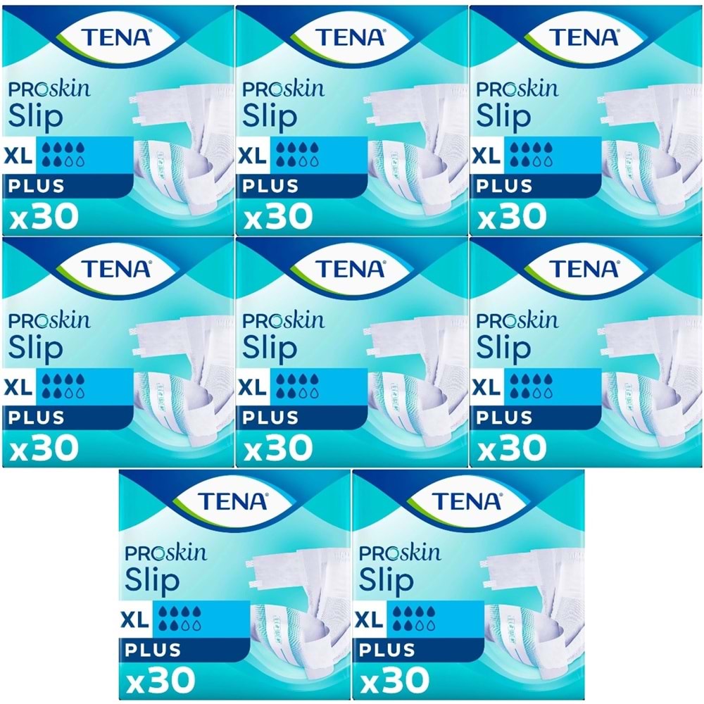Tena Proskin Slip Plus Bel Bantlı Yetişkin Bezi XL - Ekstra Büyük - Extra Large 240 Adet