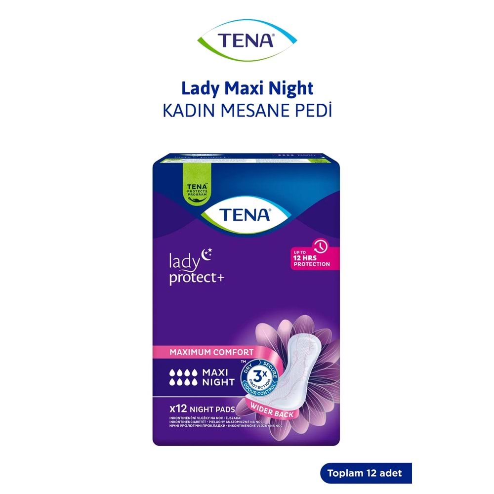 Tena Lady Protect Mesane Pedi Maxi Night Geceye Özel 24 Adet
