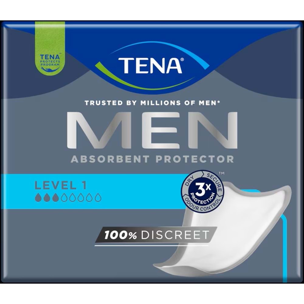 Tena Men Emici Koruma Level 1 Erkek Mesane Pedi 72 Adet
