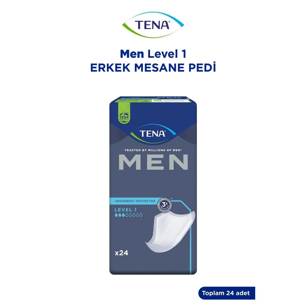 Tena Men Emici Koruma Level 1 Erkek Mesane Pedi 120 Adet