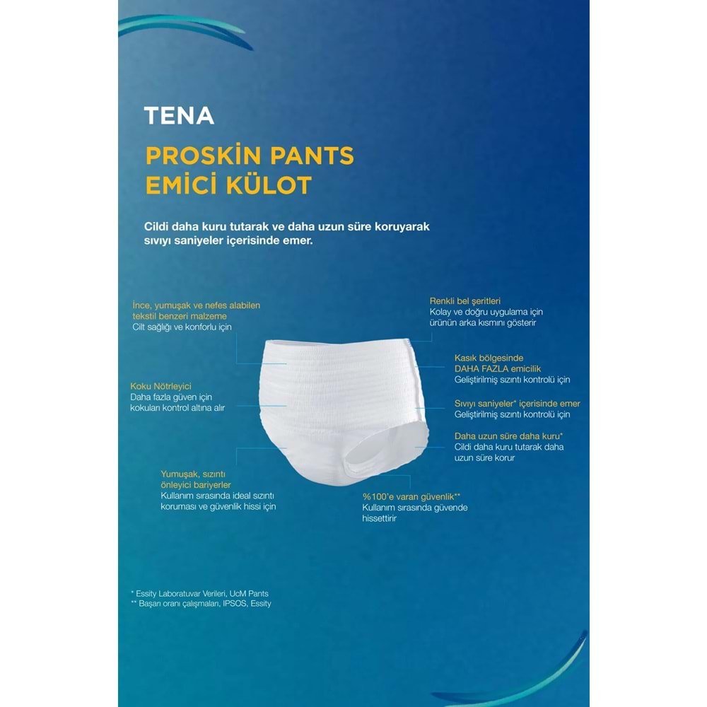 Tena Proskin Pants Maxi Emici Külot Yetişkin Bezi XL - Ekstra Large - Extra Large 20 Adet