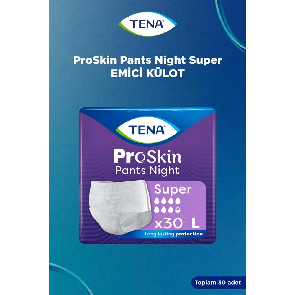 Tena Proskin Pants Süper Night Gece Emici Külot Yetişkin Bezi L - Büyük - Large 90 Adet