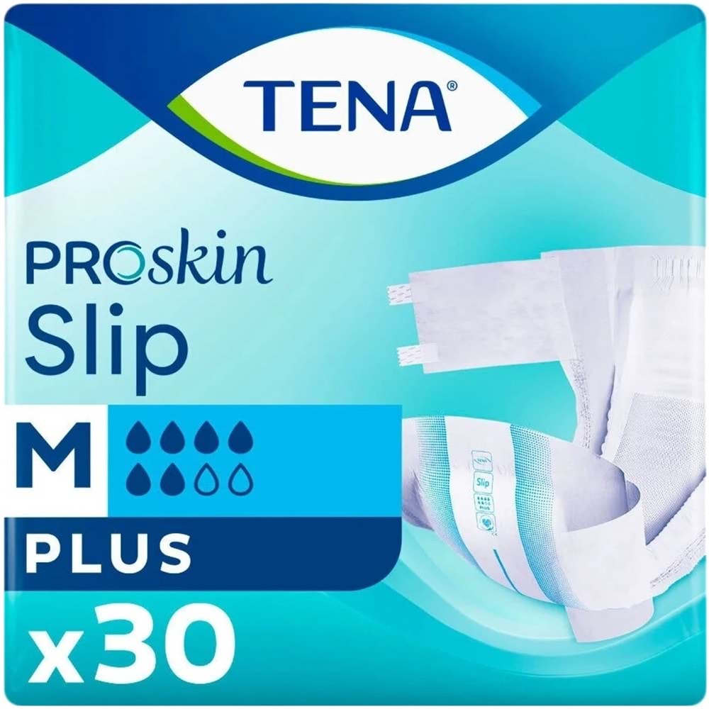 Tena Proskin Slip Plus Bel Bantlı Yetişkin Bezi M - Orta - Medium 90 Adet