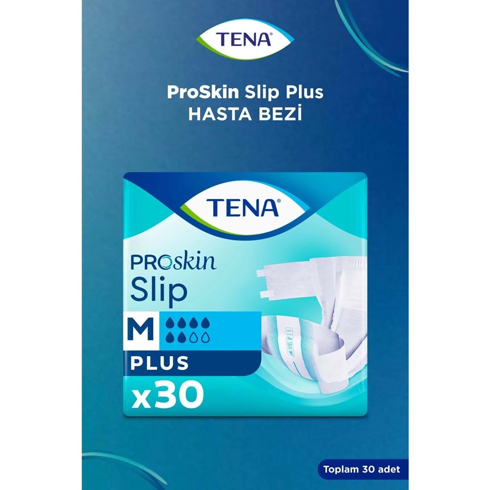Tena Proskin Slip Plus Bel Bantlı Yetişkin Bezi M - Orta - Medium 90 Adet