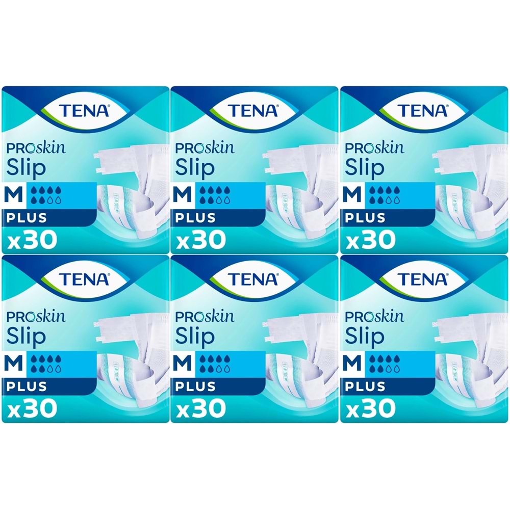 Tena Proskin Slip Plus Bel Bantlı Yetişkin Bezi M - Orta - Medium 180 Adet