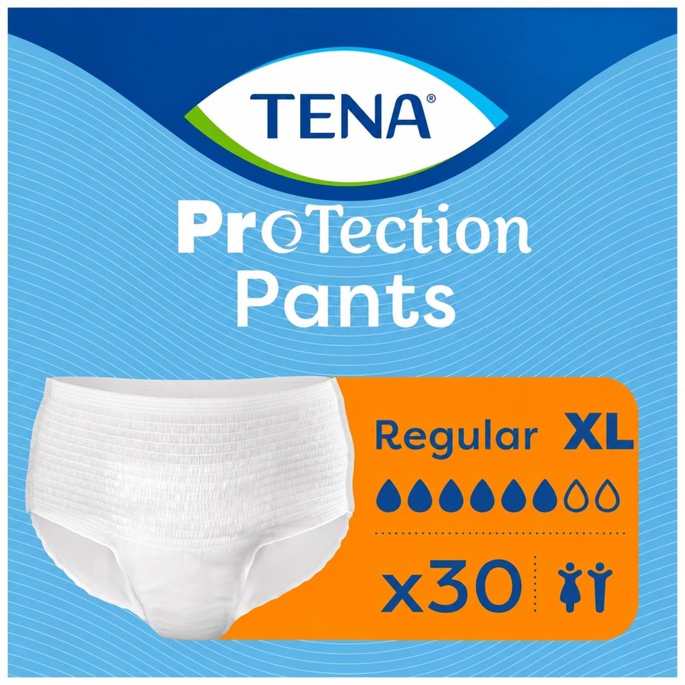 Tena ProTection Pants Regular Emici Külot Yetişkin Bezi XL - Ekstra Büyük - Extra Large 90 Adet