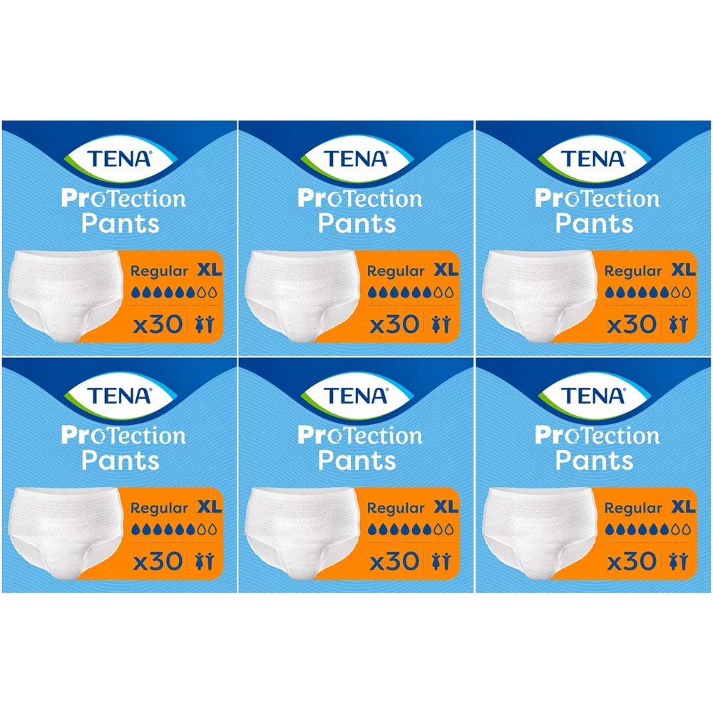 Tena ProTection Pants Regular Emici Külot Yetişkin Bezi XL - Ekstra Büyük - Extra Large 180 Adet