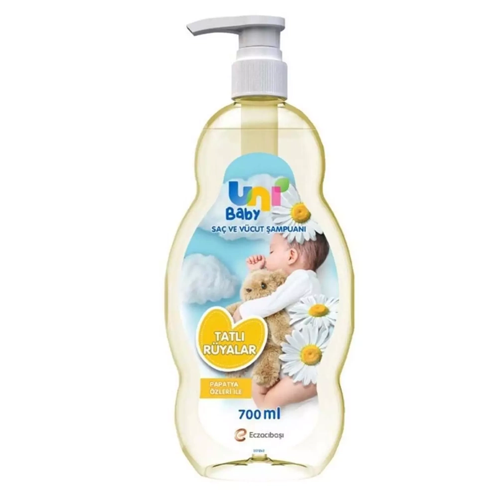 Uni Baby Bebek Şampuanı 700ML Tatlı Rüyalar (Pompalı) (4 Lü Set)