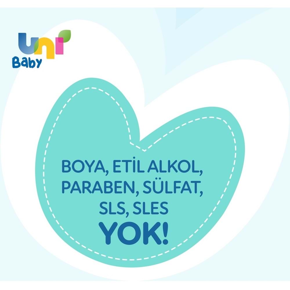 Uni Baby Bebek Saç ve Vücut Şampuanı 200ML Klasik (9 Lu Set)