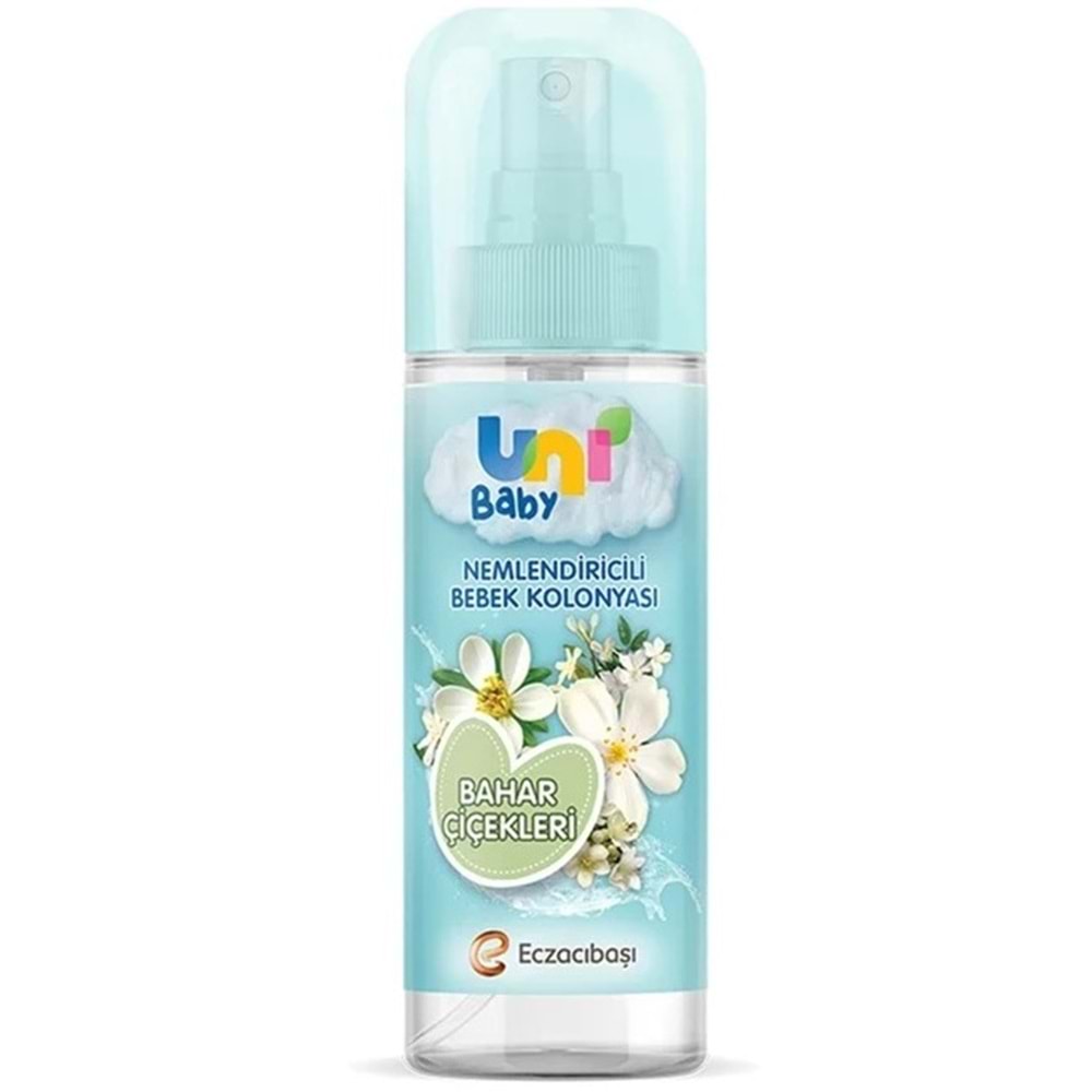 Uni Baby Bebek Kolonyası 150ML Nemlendiricili - Bahar Çiçekleri (9 Lu Set)