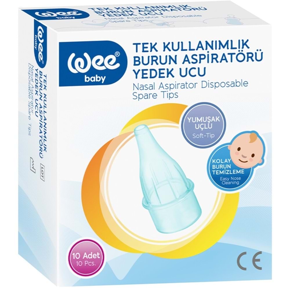 Wee Baby Burun Aspiratörü Nasal Yedek Ucu 30 Adet (3Pk*10) (Kod:163)