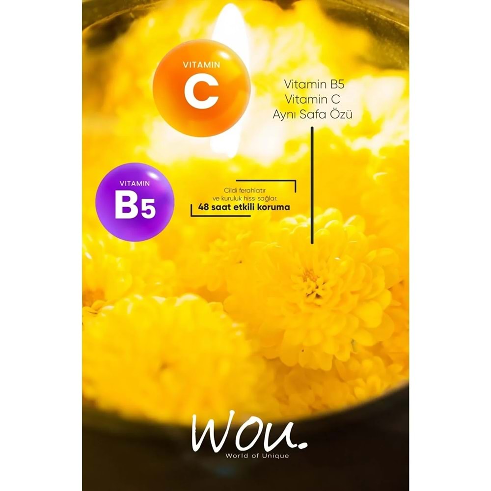 Wou World Of Unique Roll-On Unisex Deodorant 75ML Ter Önleyici Beyazlatıcı (2 Li Set)