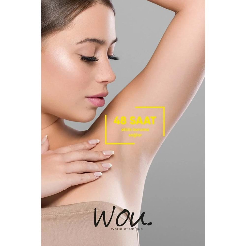 Wou World Of Unique Roll-On Unisex Deodorant 75ML Ter Önleyici Beyazlatıcı (4 Lü Set)