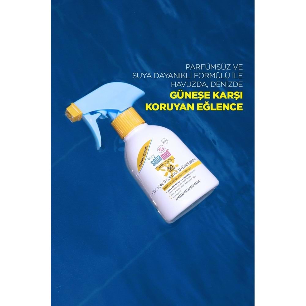 Sebamed Sun Care Bebek Güneş Losyonu Kremi Sprey 50+ 200ML PARFÜMSÜZ (Hassas Ciltler) (2 Li Set)