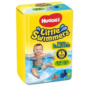 Huggıes Little Swımmers Mayo Bebek Bezi 3-4 Beden 7-15 KG Tekli (İç Adet 12)