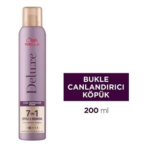 Wella Deluxe Bukle Saç Köpüğü 200 ML Canlandırı Bukle