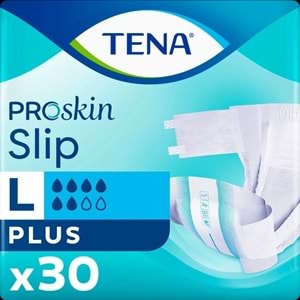 Tena Proskin Slip Plus Bel Bantlı Yetişkin Bezi L - Büyük - Large 30 Adet
