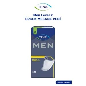 Tena Men Emici Koruma Level 2 Erkek Mesane Pedi 20 Adet