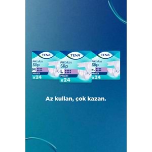 Tena Proskin Slip Maxi Bel Bantlı Yetişkin Bezi XL - Ekstra Large - Extra Large 24 Adet