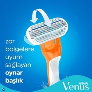 Gillette Venus Riviera Kullan At Kadın Tıraş Bıçağı (Pk İç Adeti 2 Adet)