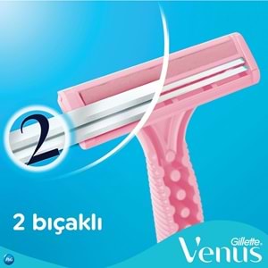 Gillette Venus Simply Venus 2 Basic Kadın Tıraş Bıçağı (Paket içeriği 5 Adet)