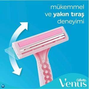 Gillette Venus Simply Venus 2 Basic Kadın Tıraş Bıçağı (Paket içeriği 5 Adet)
