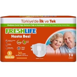 FreshLife Yetişkin Bezi Bel Bantlı S - Küçük - Small 30 Adet