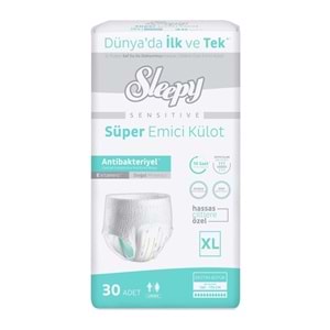 Sleepy Yetişkin Bezi Emici Külot XL - Ekstra Büyük - Extra Large 30 Adet Tekli Pk