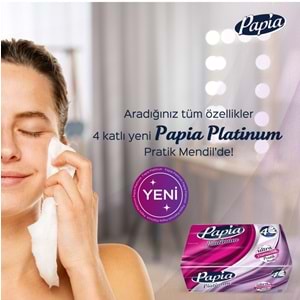 Papia Platinum Pratik Mendil 125 Yaprak (4 Katlı) Tekli Pk