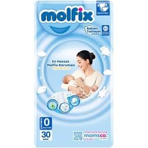 Molfix Bebek Bezi 0 Beden 0-3 KG Prematüre 30 Adet Ekonomik
