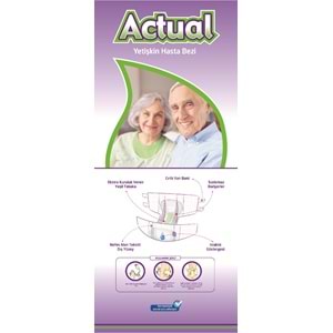 Actual Yetişkin Bezi Bel Bantlı S - Small - Küçük 30 Adet