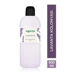 Agarta Kolonya 400 ML Lavanta 80 Derece Pet Şişe