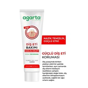 Agarta Doğal Tam koruma Diş Macunu 90 ML Diş Eti Bakımı & Plak Karşıtı