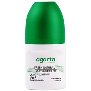 Agarta Roll-On Unisex 50 ML Parfümsüz Natural (24 Saat Etkili Ter Kokusu Önleyici)