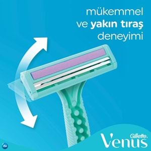 Gillette Simply Venus 2 Kullan At Kadın Tıraş Bıçağı (Pk İçeriği 4 Lü Pk)