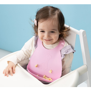 Wee Baby Prime Silikon Mama Önlüğü (Kod-927) - Pembe