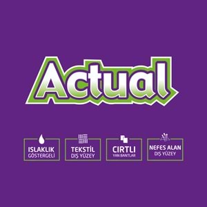 Actual Yetişkin Bezi Bel Bantlı L - Large - Büyük 180 Adet (6PK*30)