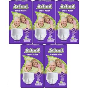 Actual Emici Külot Yetişkin Bezi XL - Extra Large - Ekstra Büyük (Islaklık Göstergeli) 150 Adet