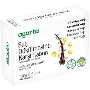 Agarta El Yapımı Doğal Sabun 150GR Saç Dökülmesine Karşı (9 Lu Set)