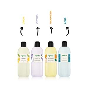 Agarta Kolonya 400 ML Mandalina 80 Derece Pet Şişe (6 Lı Set)