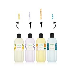Agarta Kolonya 400 ML Aqua 80 Derece Pet Şişe (2 Li Set)