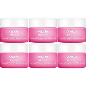 Agarta Doğal Nemlendirici Su Bazlı Gündüz Kremi 50 ML (6 Lı Set)