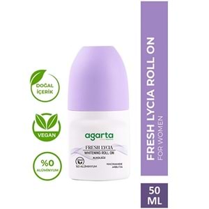 Agarta Roll-On Kadın 50 ML Fresh Lycıa Sensatıon (24 Saat Etkili Ter Kokusu Önleyici) (6 Lı Set)