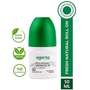 Agarta Roll-On Unisex 50 ML Parfümsüz Natural (24 Saat Etkili Ter Kokusu Önleyici) (5 Li Set)