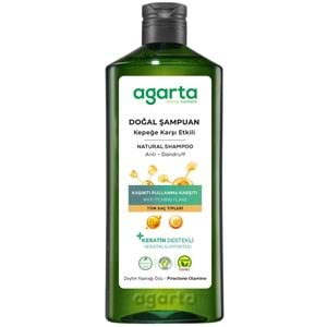 Agarta Doğal Şampuan 400 ML Kepek Karşıtı - Ardıç Katranı,Keratin - Saç Dökülmesine (9 Lu Karma Set)