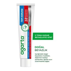 Agarta Doğal Tam koruma Diş Macunu 75 ML Gün Boyu Koruma (3 Lü Set)