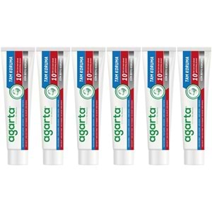 Agarta Doğal Tam koruma Diş Macunu 75 ML Gün Boyu Koruma (6 Lı Set)