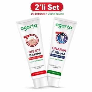 Agarta Doğal Tam koruma Diş Macunu 90 ML Diş Eti Bakımı & Onarım - Koruma 90 ML (Karma 2 Li Set)
