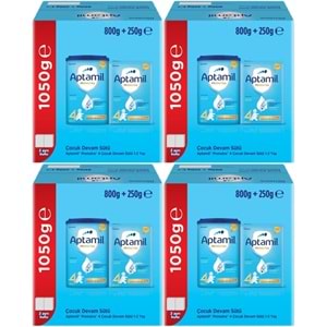 Nutrıcıa Aptamil Pronutra 1050GR (800+250GR) Devam Sütü No:4 (1 Yaş ve Üzeri) Avantaj Pk (4 Lü Set)